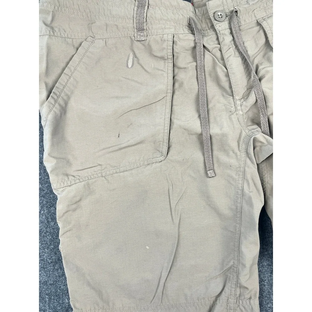 The‎ North Face Tekware Mens Hiking Shorts Khaki Tan Drawstring Size 35 APRF